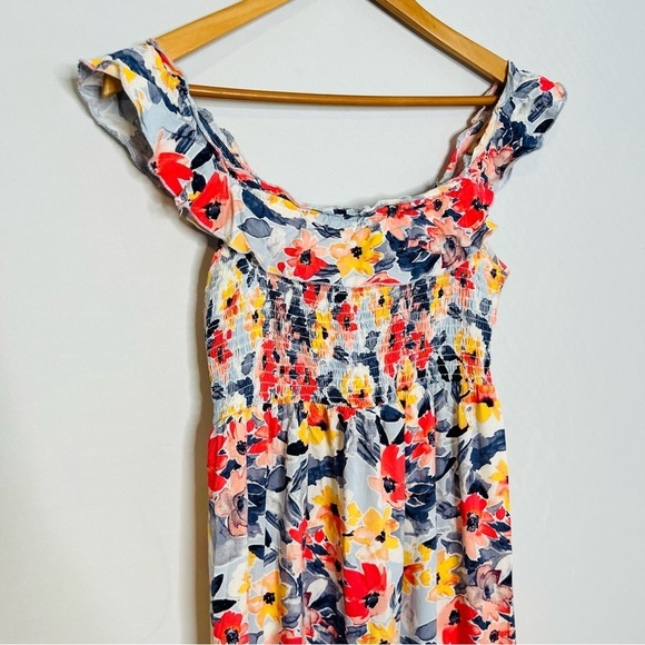 Isabel Maternity by Ingrid & Isabel Floral Smocked Tiered Maxi Dress. Size XS. - Picture 4 of 15